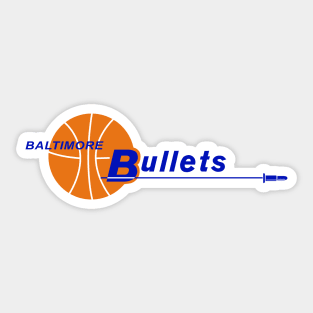 Defunct Baltimore Bullets Basketball Sticker